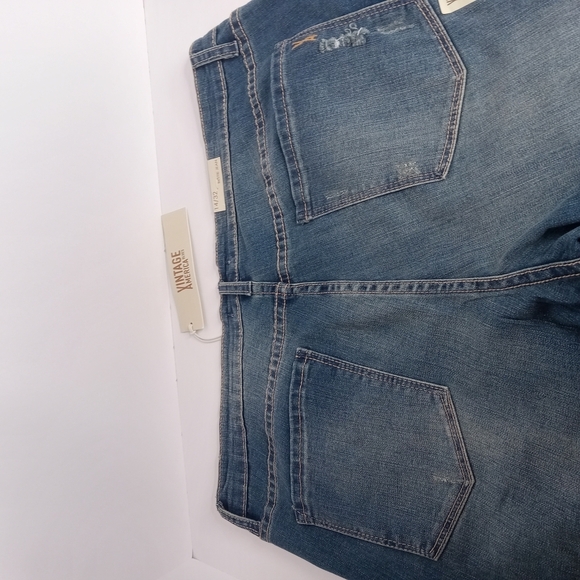 VINTAGE AMERICA BLUES WOMEN'S BLUE JEANS SIZE 14R NWT‎ WAIST MEASURES 19.5" - Picture 10 of 16